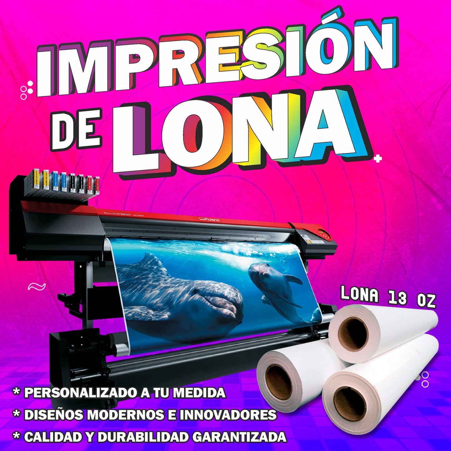 Lona Blanca Brillante de 13 onzas M2