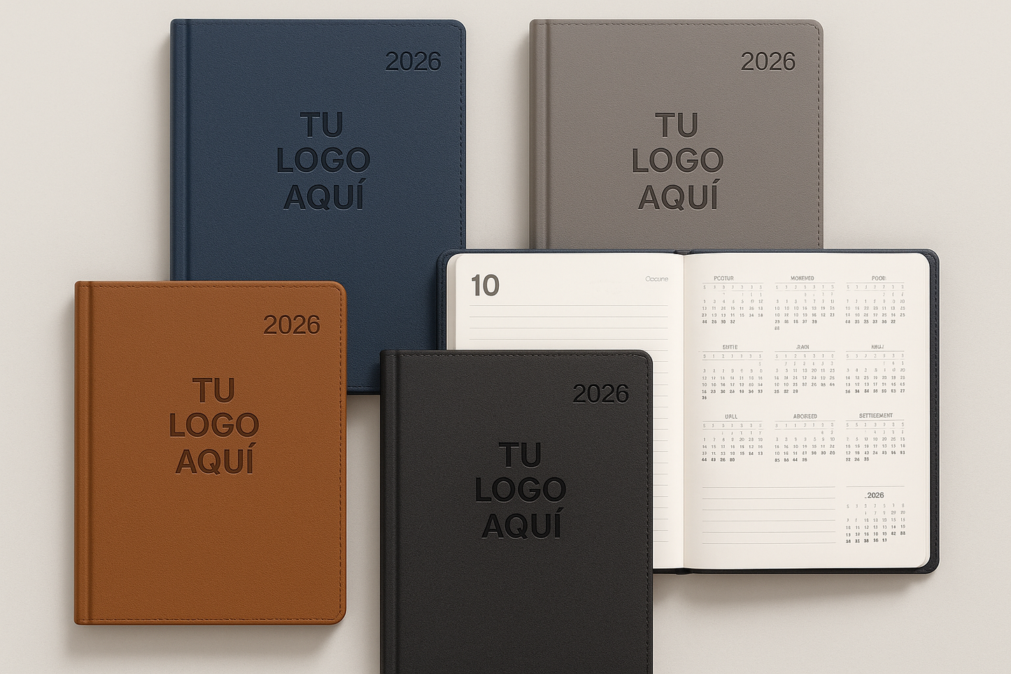 agendas 2026 que diga tu logo aqui son agendas para personalizar